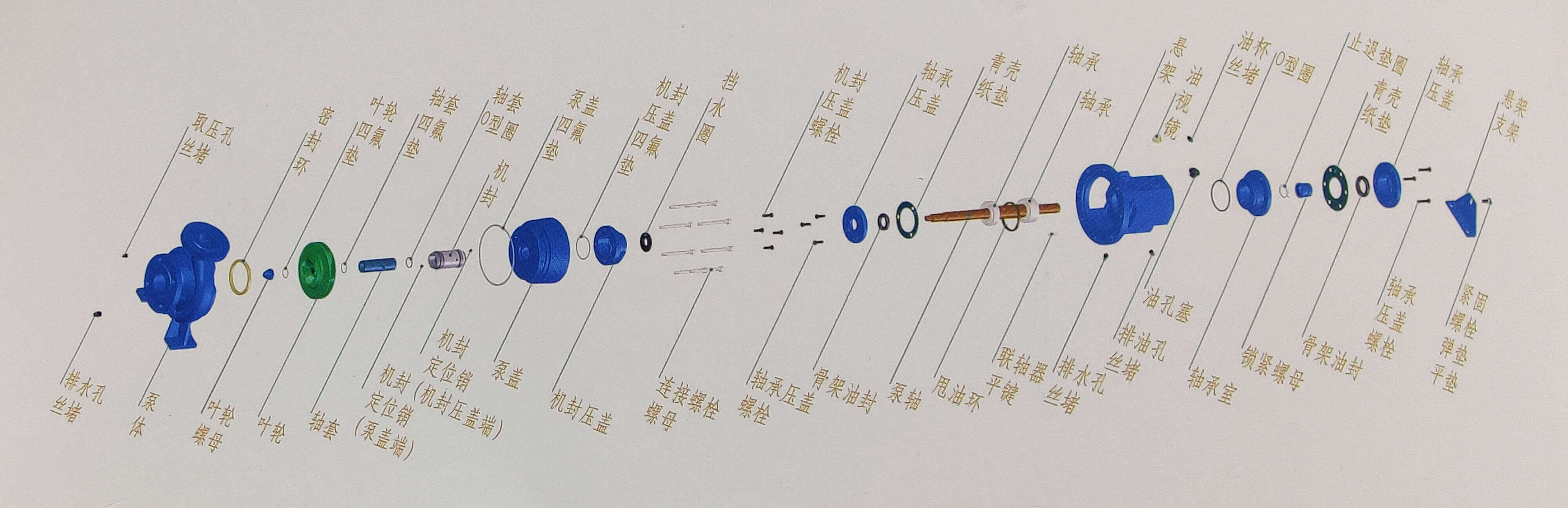 NXH系列单级端吸化工丝瓜视频在线观看视频结构图
